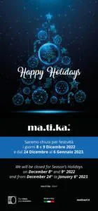 NEWSLETTER Natale striscia blu | Ma.ti.ka.